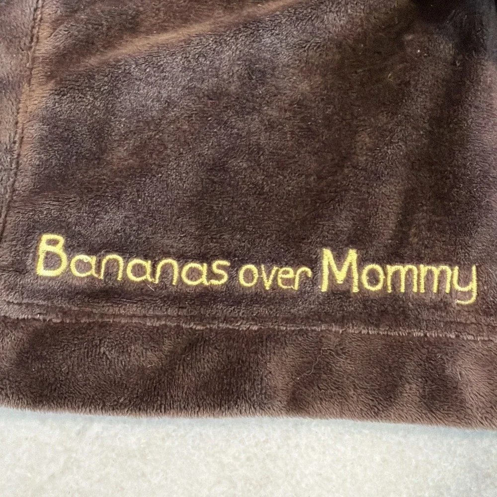 CARTERS Brown Bananas Over Mommy MONKEY Baby Lovey Security Blanket Rattle 2012